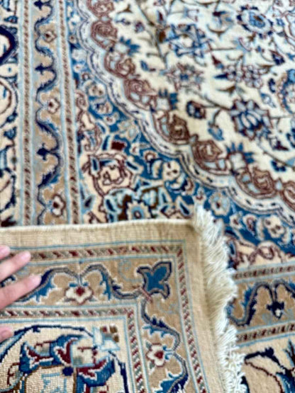 Persian Nain Rug | 6' 7" x 10' 2"