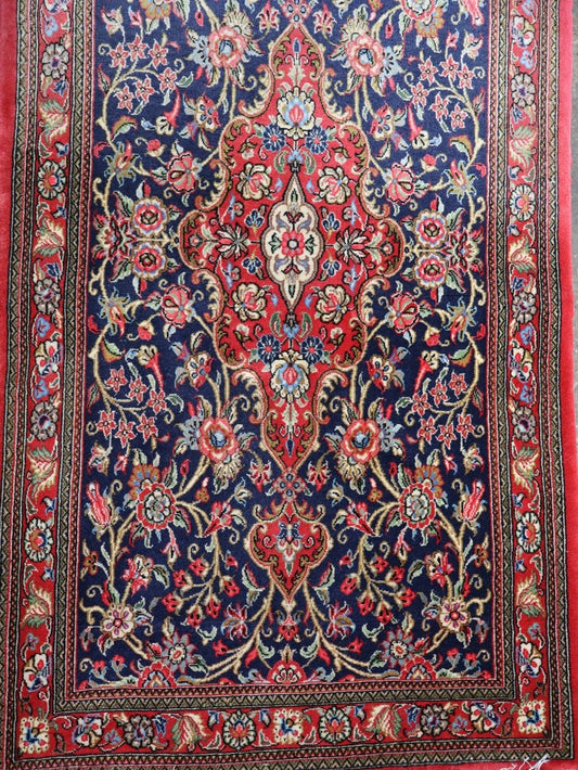 Reserviert - Persischer Ghom Kork-Woll-Läufer | 84 x 259 cm