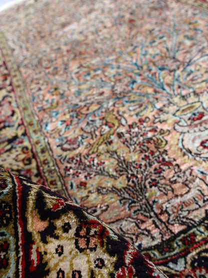 Reserviert - Persischer Qum Teppich aus reiner Seide | 80 x 130 cm
