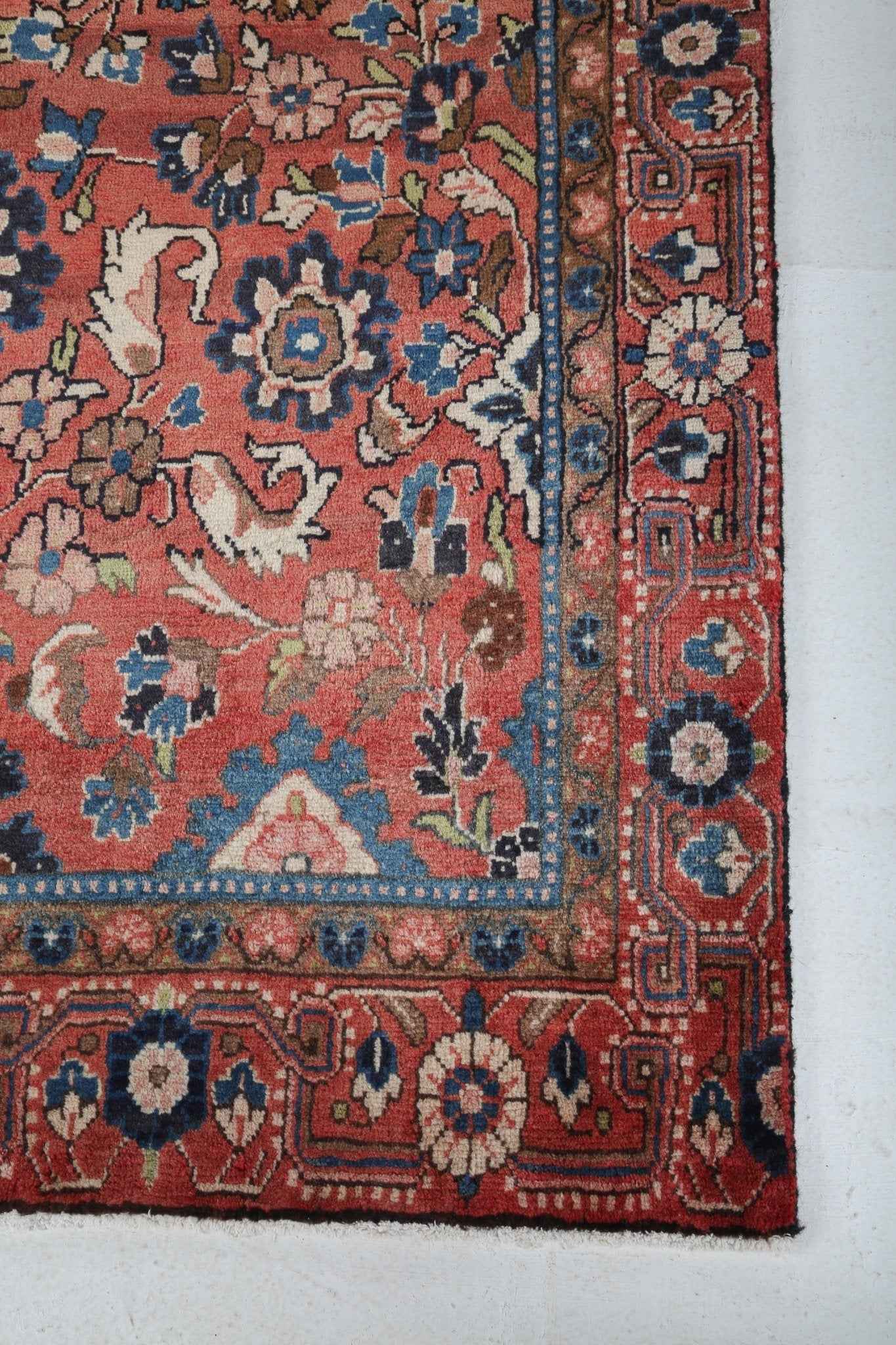 Persian Nanaj Runner Rug | 3' 11" x 9'