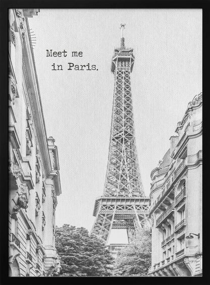Wandbild Meet me in Paris