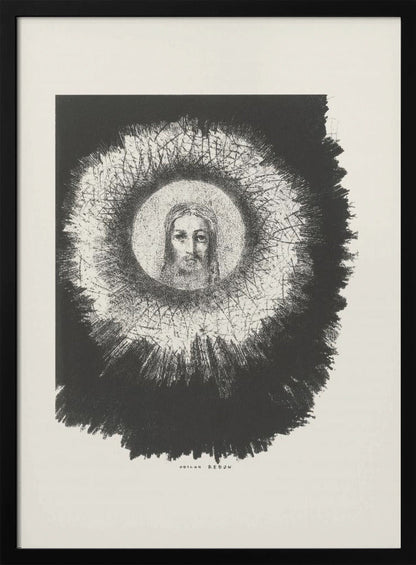 Wall art And the Face of Christ Shone In the Disk of the Sun