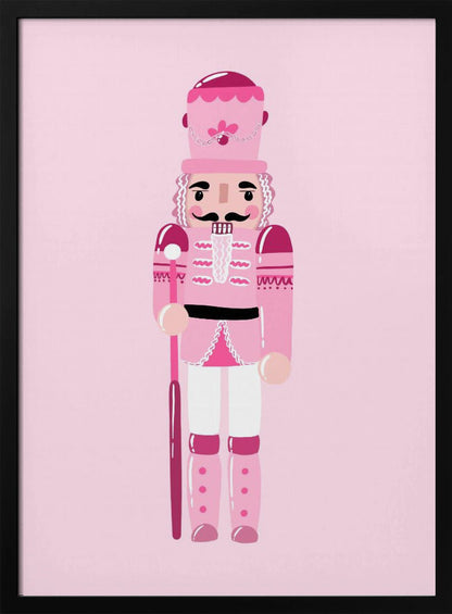 Wandbild Rosa Nussknacker Leinwanddruck