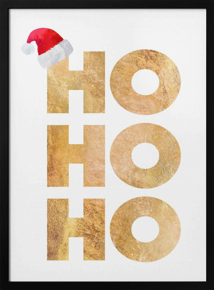 Wandbild Hohoho Typografie Leinwandbild