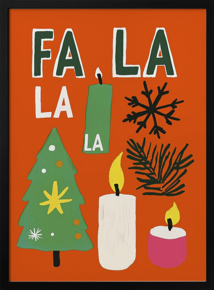 Wandbild Fa la la Leinwandbild