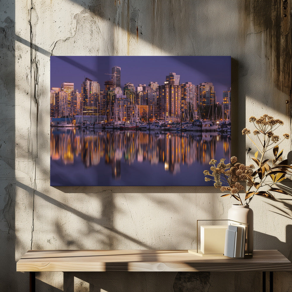 Wandbild Leuchtendes Vancouver