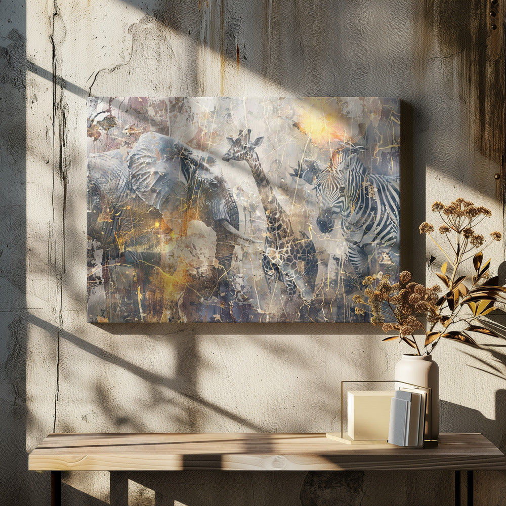 Wandbild Afrikanische Kunst Illustration Wandbild 114