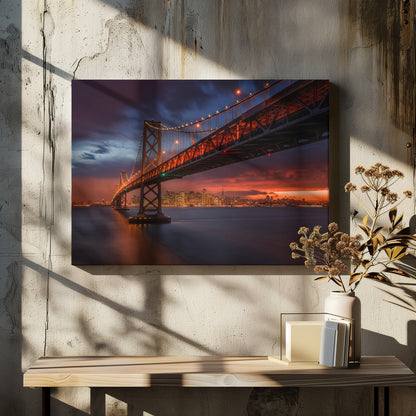 Wandbild: Brand über San Francisco
