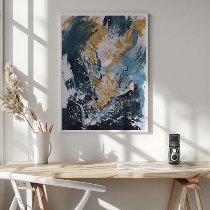 Wandkunst Goldenes Meer