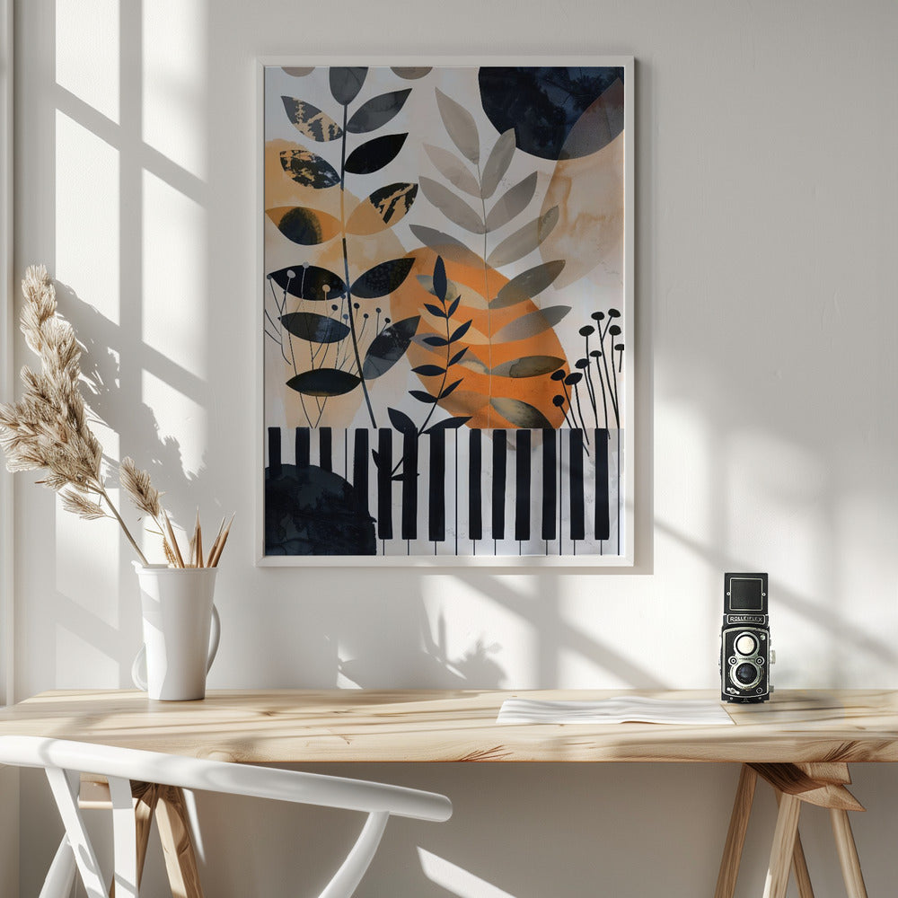 Leinwandbild Wandkunst Musik Klavier 1
