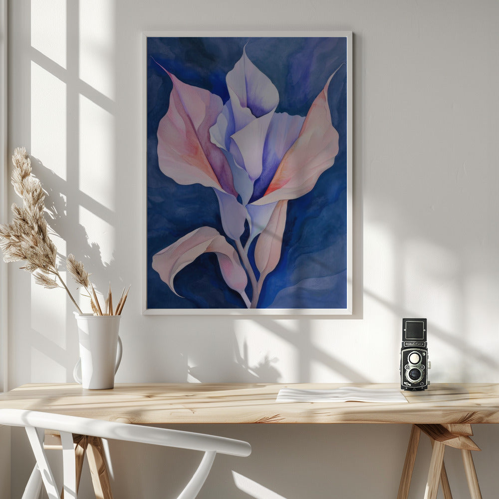 Wall art Painted Shapes and Plants 15