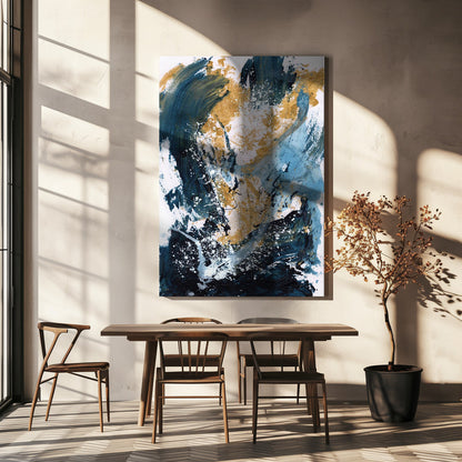 Wandkunst Goldenes Meer