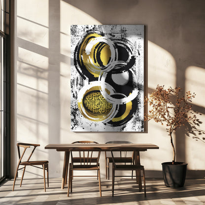 Wandbild Abstraktes Gemälde Nr. 2 | Gold