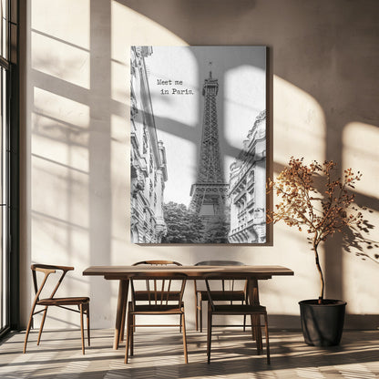 Wandbild Meet me in Paris