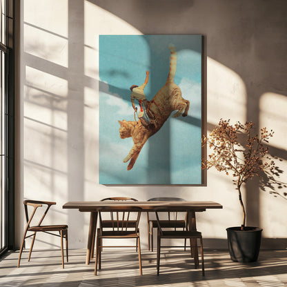Wandbild Meehaw Rodio Katze
