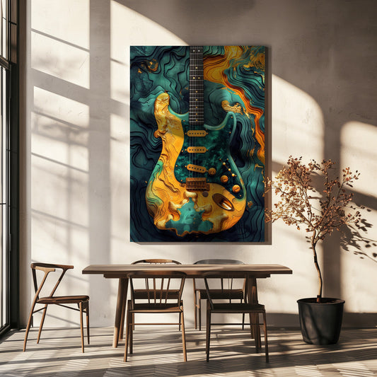 Musik Gitarre 1 Leinwandbild