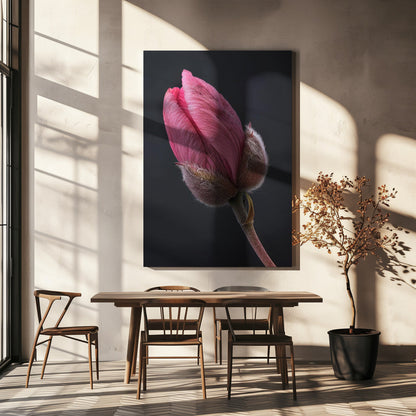 Wandbild Rosa Tulpe 1
