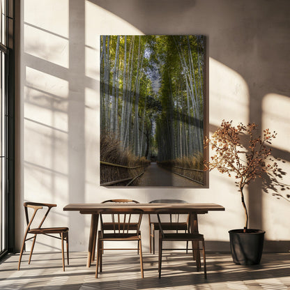 Wandbild Mächtiger Bambuswald von Arashiyama