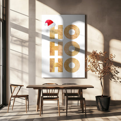 Wandbild Hohoho Typografie Leinwandbild