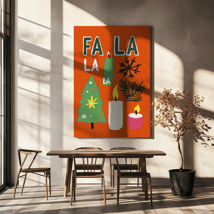 Wandbild Fa la la Leinwandbild
