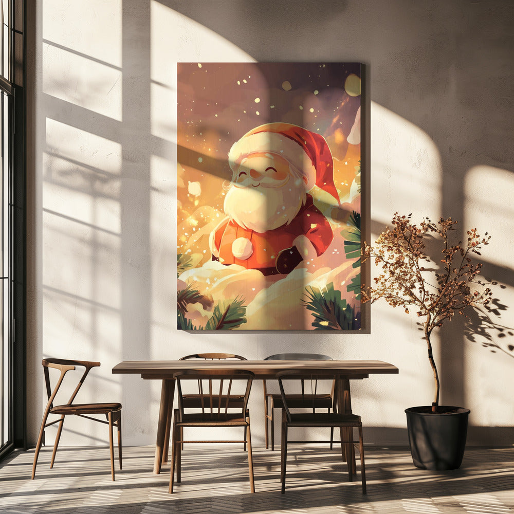 Wandbild Weihnachtsmann Leinwandbild