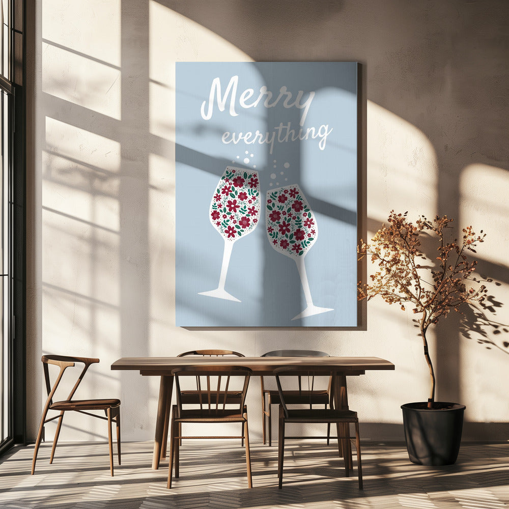 Wandbild „Merry Everything“ (Leinwanddruck)