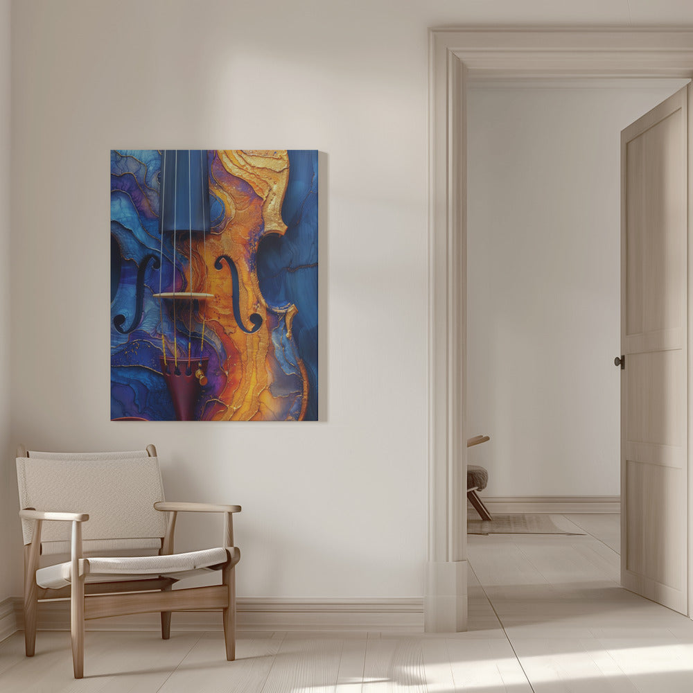 Leinwandbild Wandbild Musik Violine 2