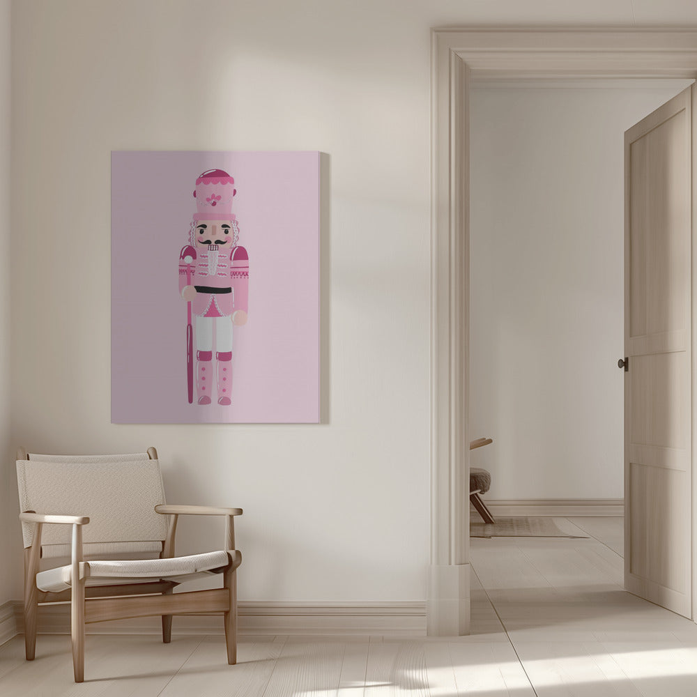 Wandbild Rosa Nussknacker Leinwanddruck