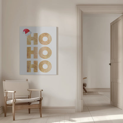 Wandbild Hohoho Typografie Leinwandbild