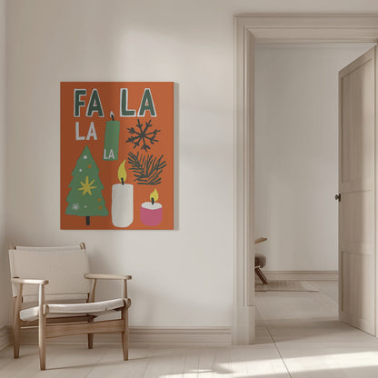 Wandbild Fa la la Leinwandbild