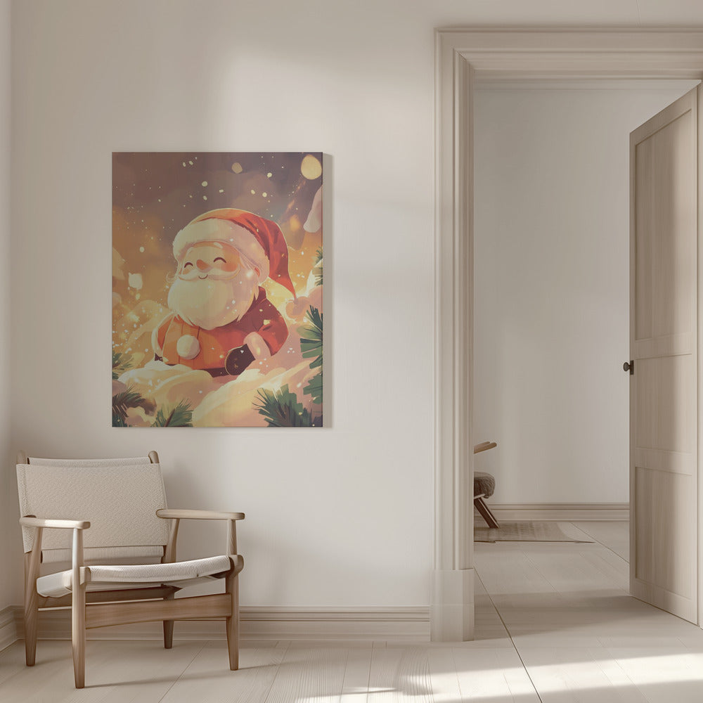 Wandbild Weihnachtsmann Leinwandbild
