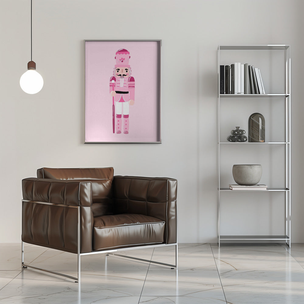 Wandbild Rosa Nussknacker Leinwanddruck