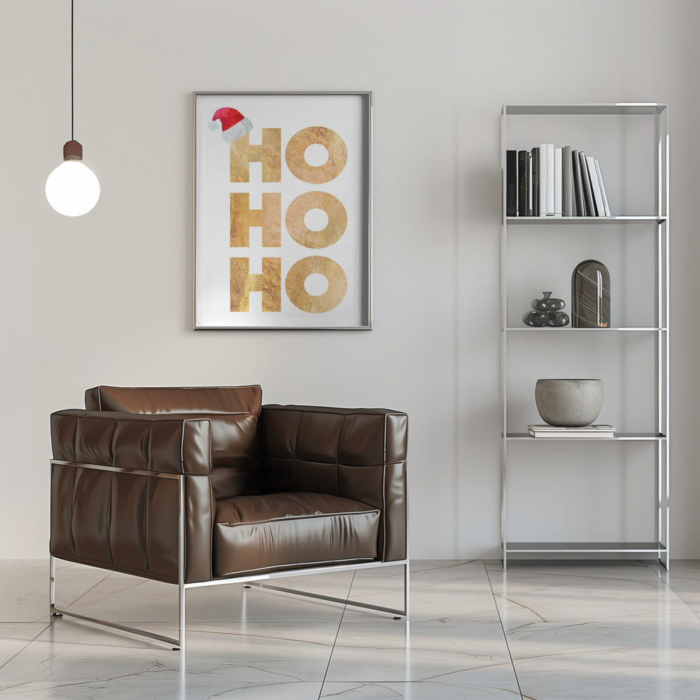 Wandbild Hohoho Typografie Leinwandbild