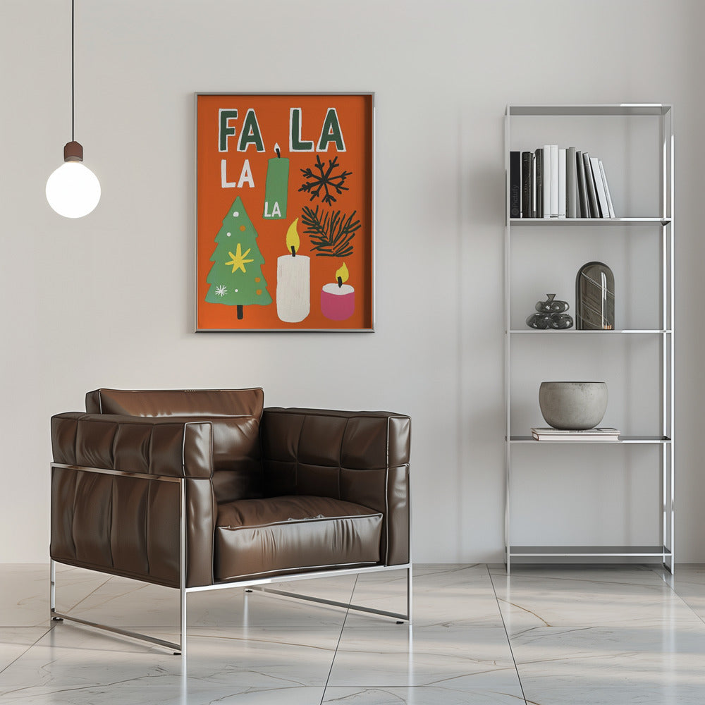 Wandbild Fa la la Leinwandbild