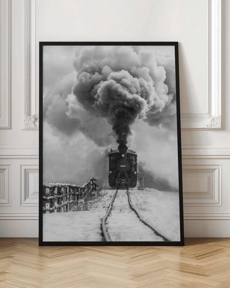 Wall art Old train