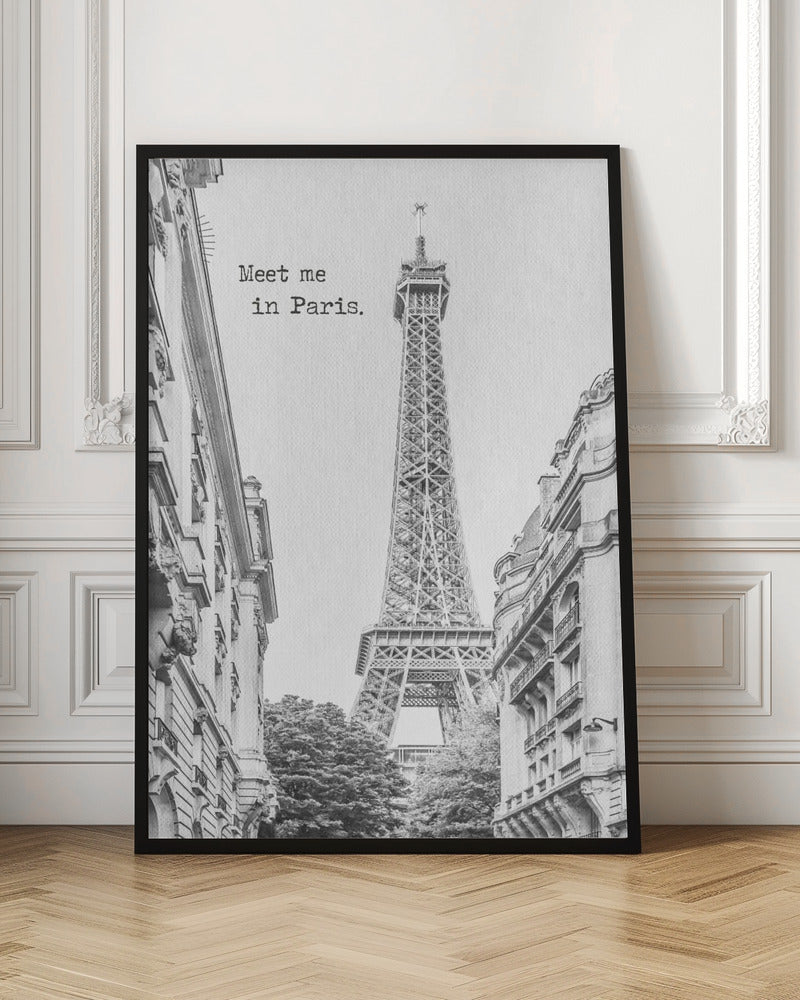 Wandbild Meet me in Paris