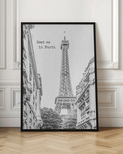 Wandbild Meet me in Paris