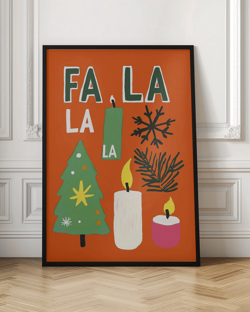Wandbild Fa la la Leinwandbild