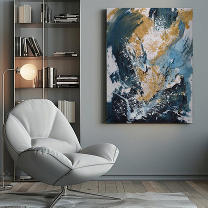 Wandkunst Goldenes Meer