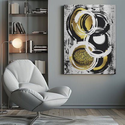 Wandbild Abstraktes Gemälde Nr. 2 | Gold
