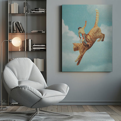 Wandbild Meehaw Rodio Katze