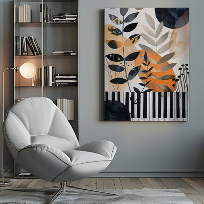 Leinwandbild Wandkunst Musik Klavier 1