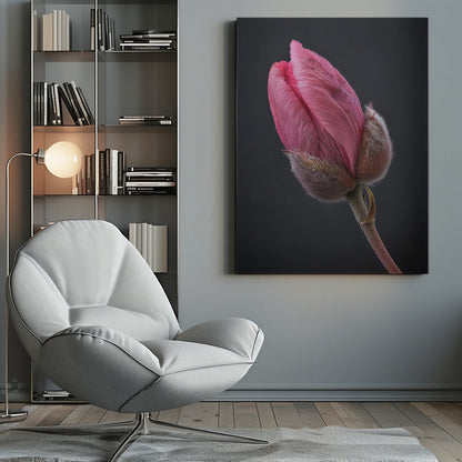 Wandbild Rosa Tulpe 1