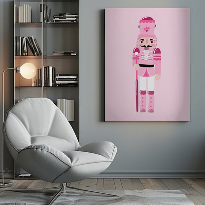 Wandbild Rosa Nussknacker Leinwanddruck