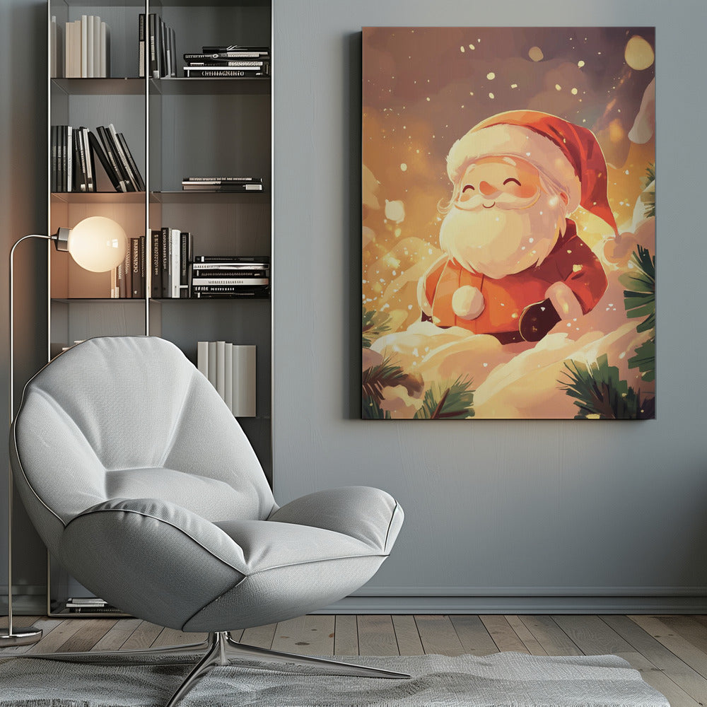 Wandbild Weihnachtsmann Leinwandbild