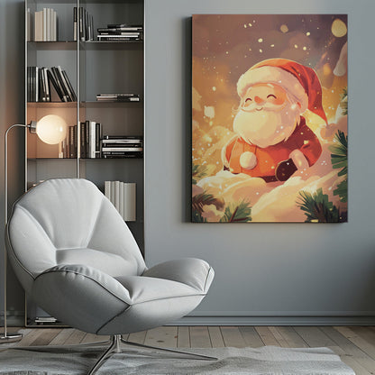Wandbild Weihnachtsmann Leinwandbild