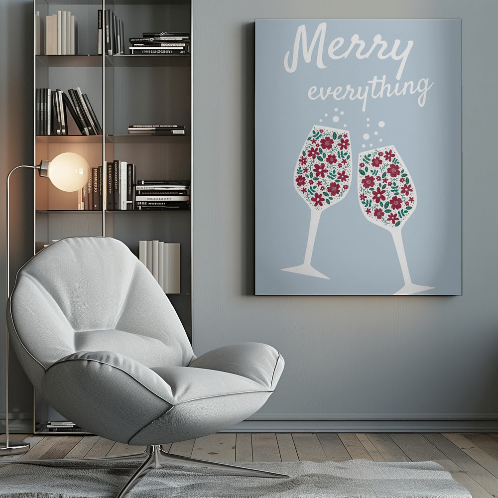 Wandbild „Merry Everything“ (Leinwanddruck)