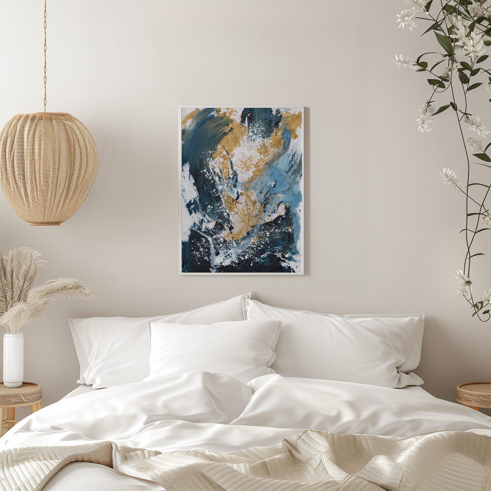 Wandkunst Goldenes Meer