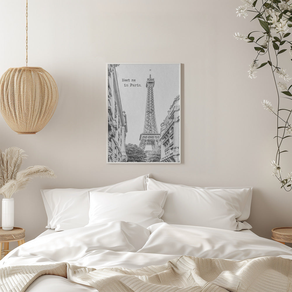 Wandbild Meet me in Paris