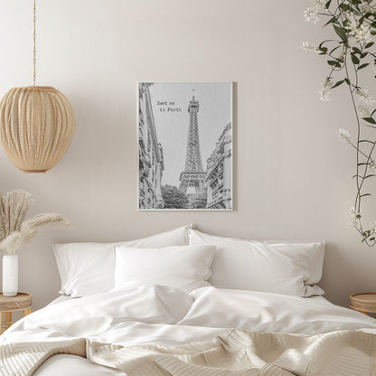 Wandbild Meet me in Paris